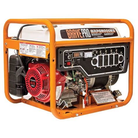 Brave 8,000 Watt Generator Honda 389cc 120/240AC / 12V DC BRPG8000ES