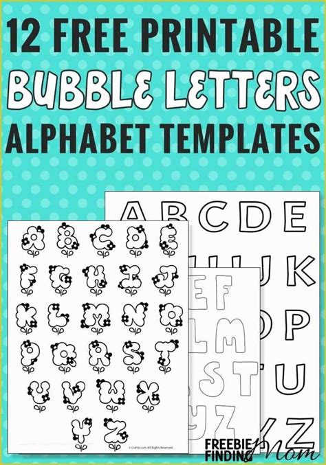 Free Online Letter Templates Of 12 Free Printable Bubble Letters Alphabet Templates ...