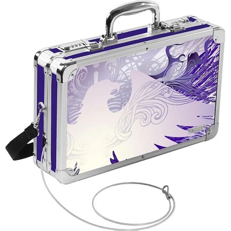 Vaultz Locking Handgun Case with Tether, Purple Eagle 2-Gun Combination Lock Locking Handgun ...