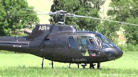 Eurocopter AS350 Landing and Takeoff - YouTube