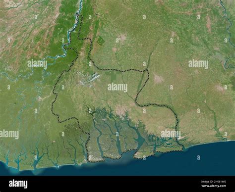 Rivers, state of Nigeria. High resolution satellite map Stock Photo - Alamy