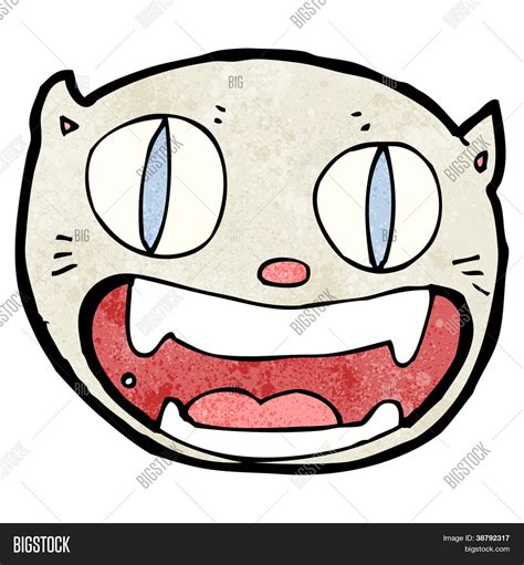 Crazy Cat Face Vector & Photo (Free Trial) | Bigstock