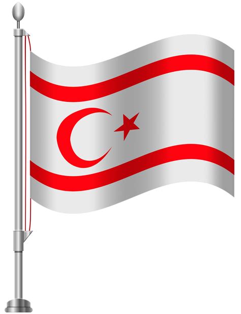 Northern Cyprus Flag PNG Clip Art