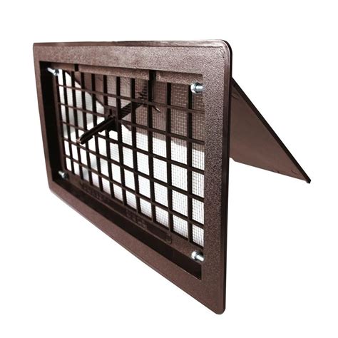 Ventamatic 17.25 in. x 9.75 in. ABS Plastic Manual Open Foundation Vent in Brown FV1001-BR - The ...