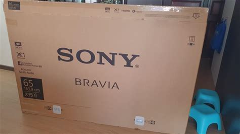 65" Sony Bravia TV box with Styroform, TV & Home Appliances, TV & Entertainment, TV Parts ...