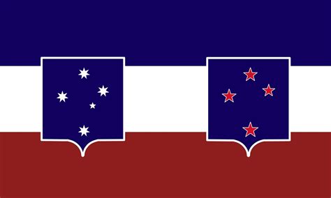 Federation of Australasia (Australia + New Zealand) Austria-Hungary style : r/vexillology