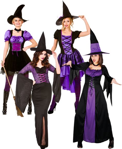 Alluring Witches Ladies Fancy Dress Halloween Womens Adults Costume ...