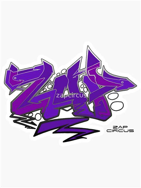 "ZAP Graffiti" Sticker for Sale by zapcircus | Redbubble