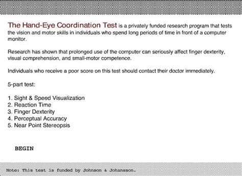 The Hand Eye Coordination Test - Screamer Wiki