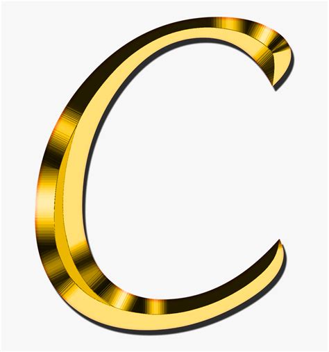 Capital Letter C - C Letter Clipart Gold, HD Png Download , Transparent ...