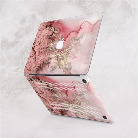 Marble Macbook Case Macbook Pro Hard Case Natural Stone Rose - Etsy