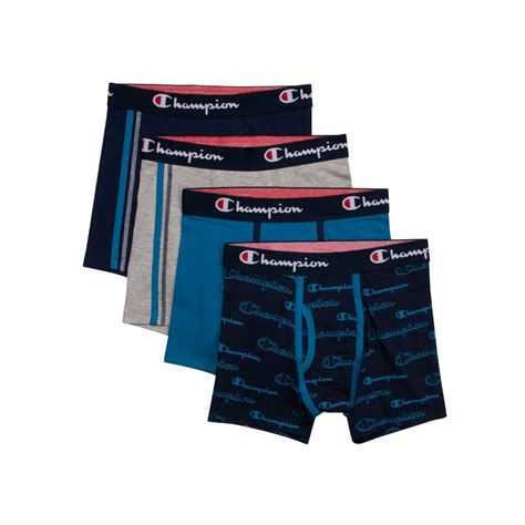 Champion - Boys' Champion Cotton Stretch Boxer Briefs 4 Pack - Walmart ...