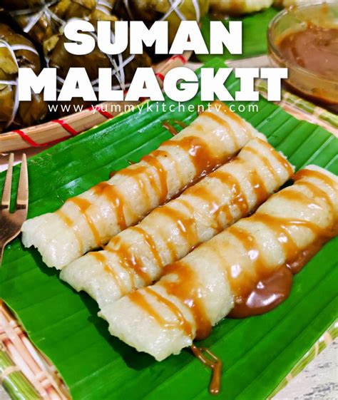 Suman Malagkit with Latik Sauce - Yummy Kitchen