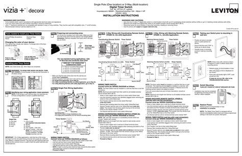 leviton timer switch wiring diagram - Wiring Diagram