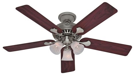 Hunter Summer Breeze Plus 52 Ceiling Fan 20541 in Brushed Nickel - Guaranteed Lowest Price.