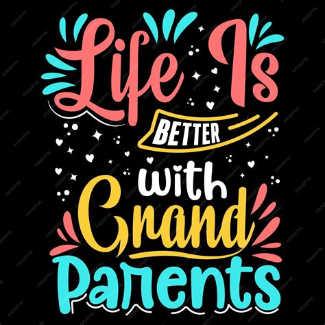 Premium Vector | Grandparents day t shirt design, typography element ...