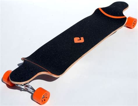 Atom 41" Drop Deck Longboard - Orange - California Kiteboarding