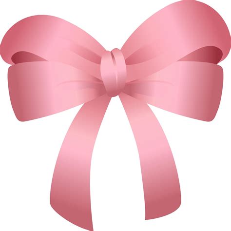 Cute Pink Ribbon Bow Vector Cool 16029544 Vector Art at Vecteezy