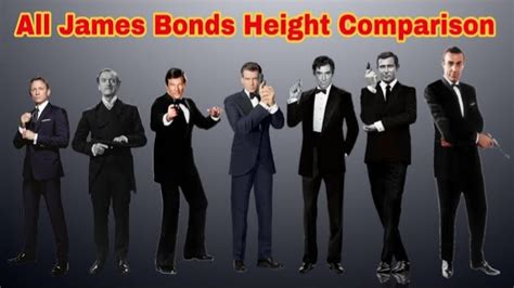 James Bond Actors Height Comparison