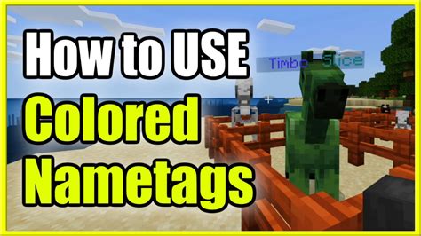 How to Use Colored Name Tags & Change Names in Minecraft (Fast Methods!) - YouTube