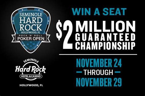 Seminole Hard Rock Announces Rock ‘N’ Roll Poker Open from Nov. 15-29 | NYC Poker Tour