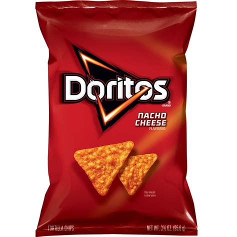 Doritos Nacho Cheese Flavored Tortilla Chips, 3.375 oz Bag - Walmart.com - Walmart.com