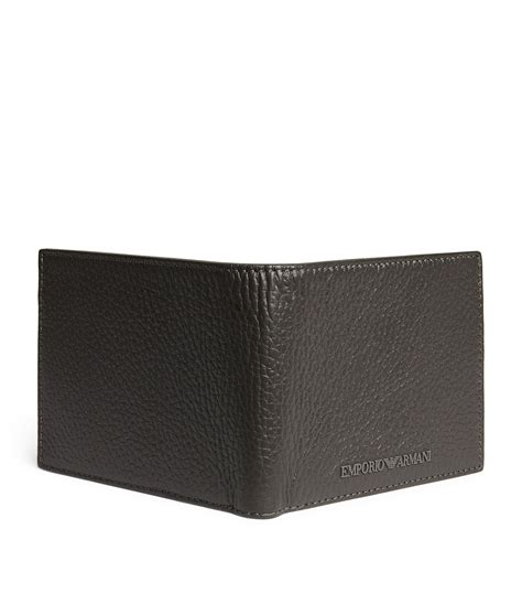 Emporio Armani Leather Bifold Wallet | Harrods US