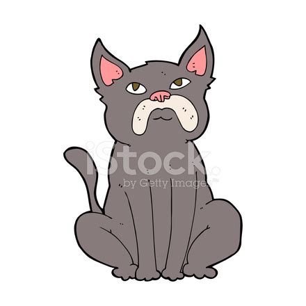 Cartoon Grumpy Little Dog Stock Photo | Royalty-Free | FreeImages