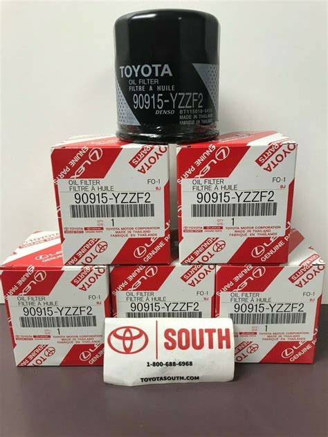 Qty 6 Toyota Genuine OEM Oil Filter 90915-YZZF2 YZZN1 Camry Corolla Rav4 + More | eBay