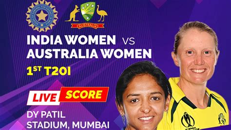 india women vs australia women live cricket score 1st t20i 2022 ind w ...