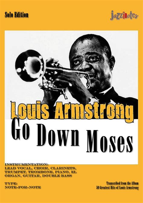 Louis Armstrong: Go Down Moses - Musiknoten Download – jazzinotes