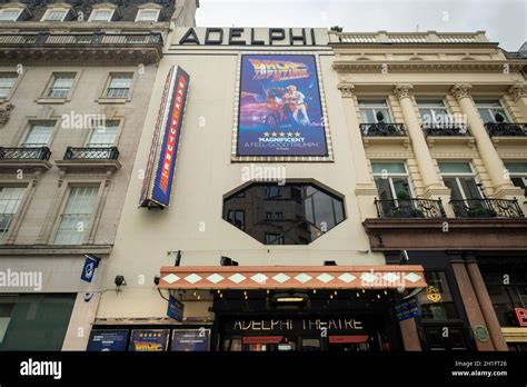 London- October 2021: Back to the Future- The Musical at the Adelphi theatre. A west end show of ...