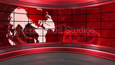 News-19 Broadcast TV Studio Green Screen Background Loopable | Green screen backgrounds, Studio ...