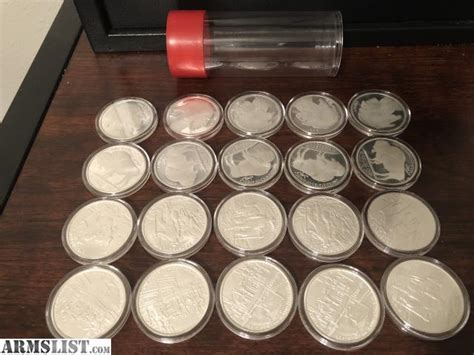 ARMSLIST - For Sale: 20-1 ounce Silver Rounds at spot