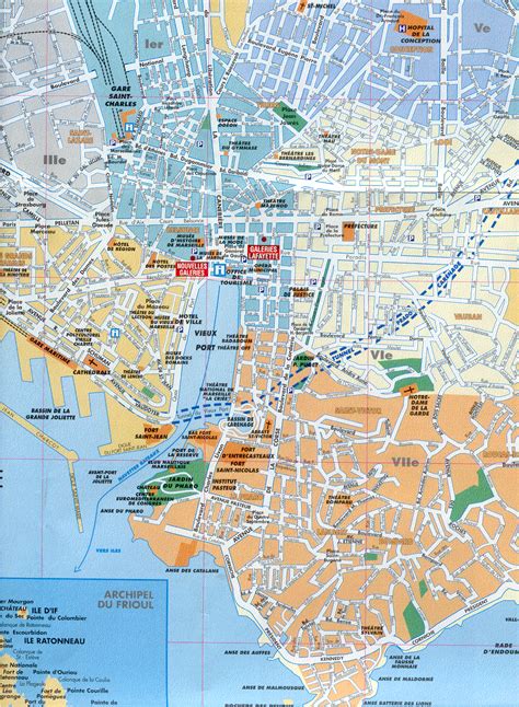 Marseille Map - France