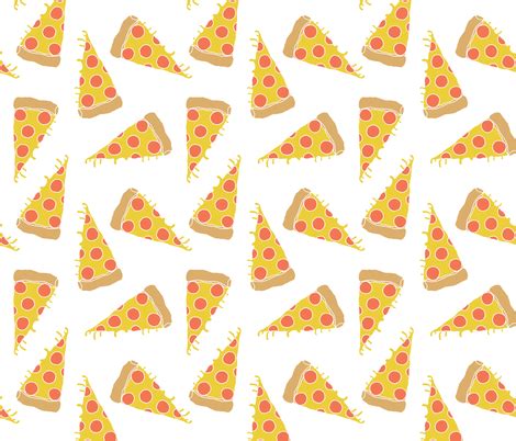 pizza // junk food kids white background pizza print cute pizza food ...