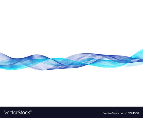 Wavy blue lines Royalty Free Vector Image - VectorStock