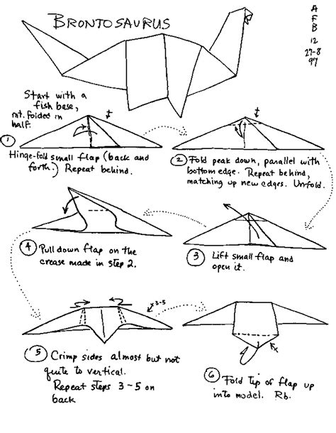 origami t rex instructions