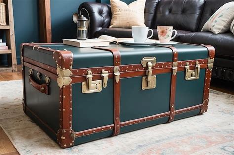 Premium Photo | Vintage Travel Trunk Coffee Table