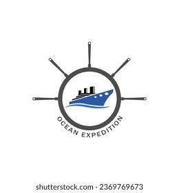 Vector Container Ship Design Logo Stock Vector (Royalty Free) 2369769673 | Shutterstock