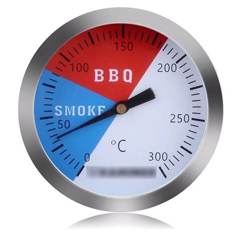 Stainless Steel Thermometer BBQ Smoker Grill Thermometers 300 Degrees Temperature Gauge Mayitr ...