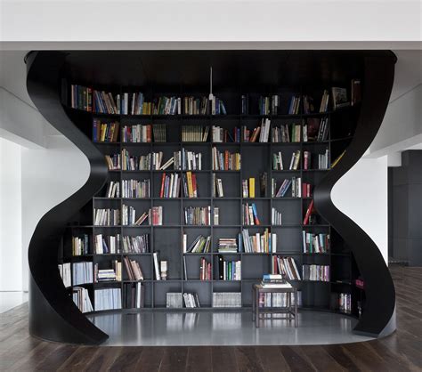 Home Library Architecture: 63 Smart & Creative Bookcase Designs | Bookcase design, Creative ...