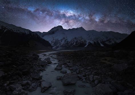 Milky Way rising over New Zealand's Aoraki Dark Sky Reserve [OC ...