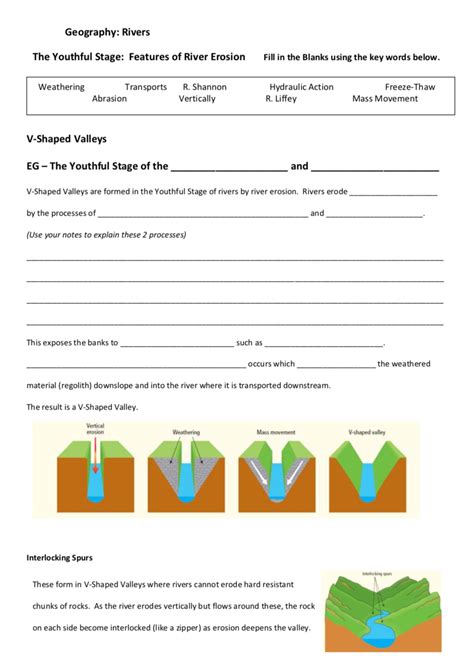 Weather Erosion And Deposition Worksheets