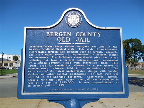 New Jersey Historic Marker | Bergen County Old Jail