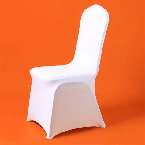 Aliexpress.com : Buy 100Pcs Cheap Universal Wedding White Chair Covers for Reataurant Banquet ...