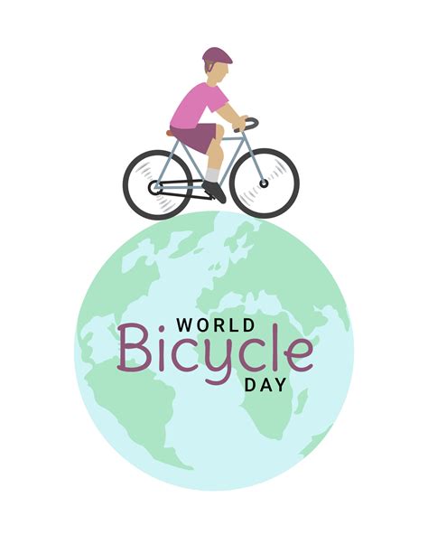 World bicycle day concept vector illustration Perfect for posters banners or gritting cards ...