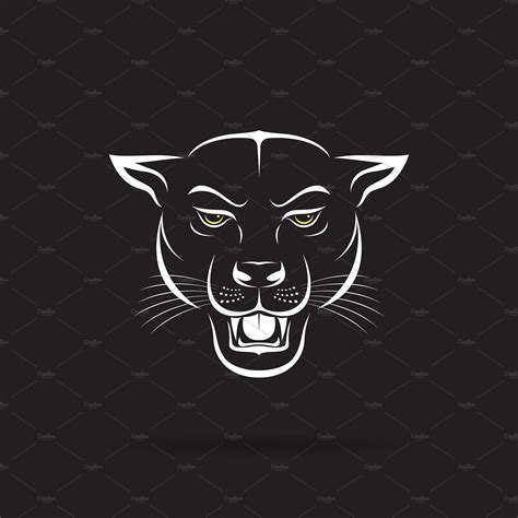 Vector of an angry panther head. | Custom-Designed Icons ~ Creative Market