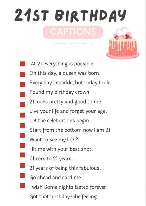 21st Birthday Captions to Make Your Day Memorable