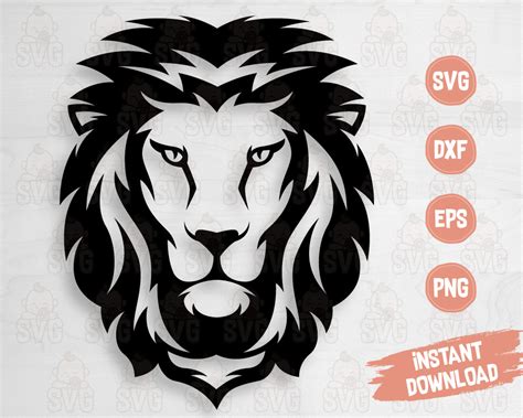 Lion Head Svg Cut File for Cutting Machines - Svg Baby